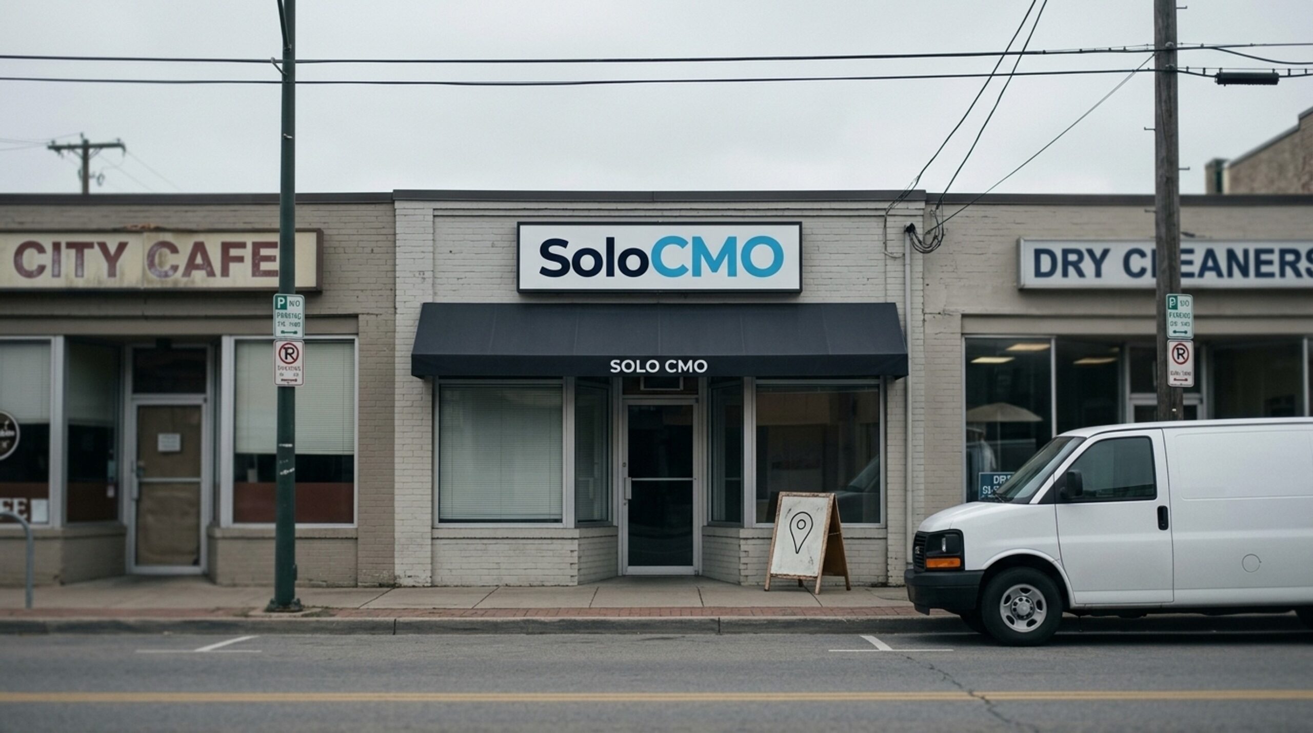 Row of small business storefronts illustrating the local 3-pack visibility problem
